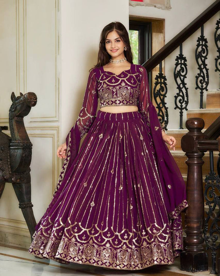 Azure Glamour Couture Choli