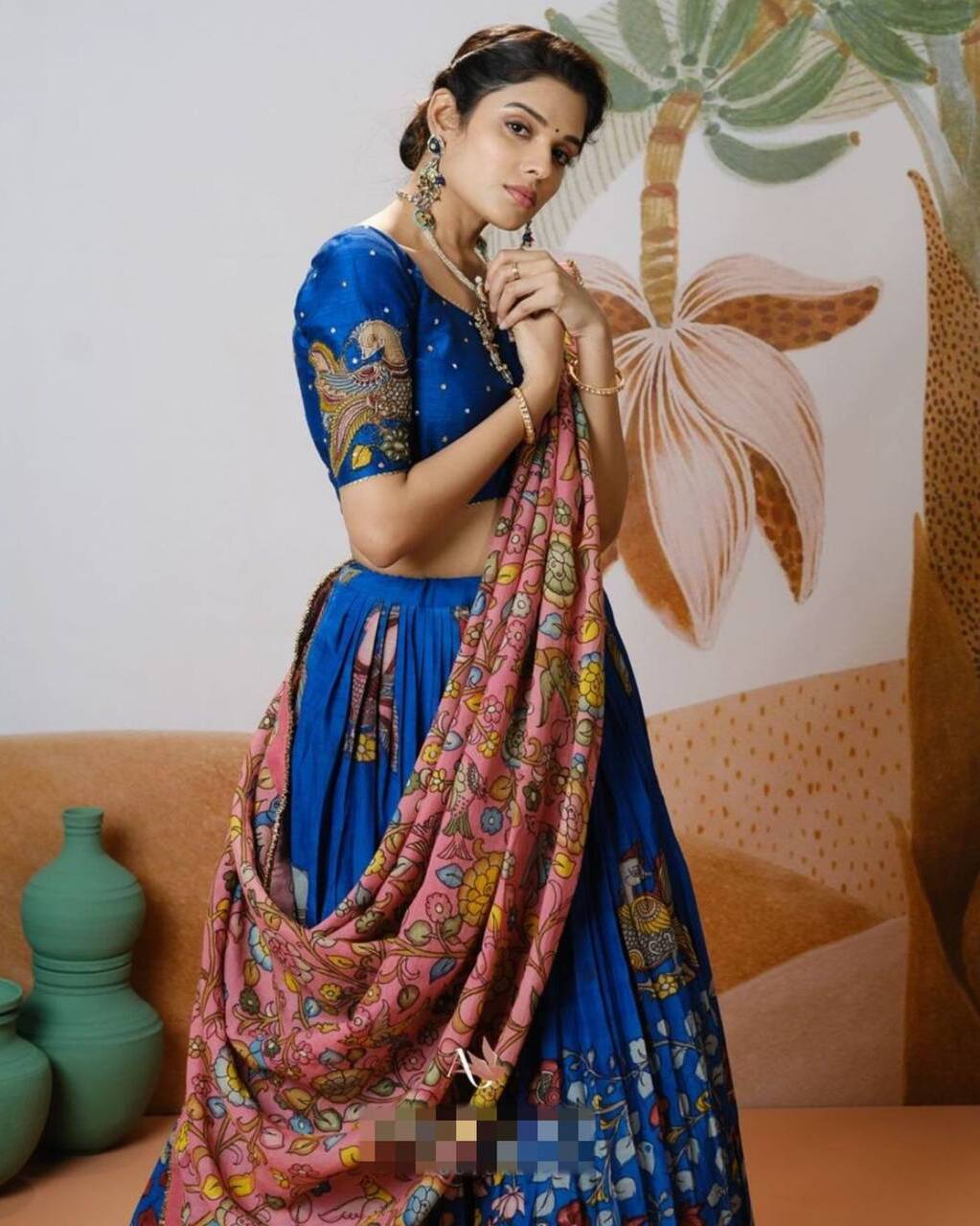 Artistry in Kalamkari Choli