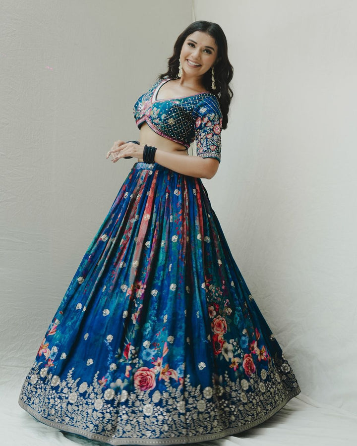 Blue Blossom Dream Choli