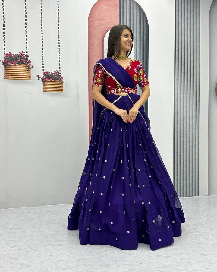 Royal Embroidered Floral Festival Choli