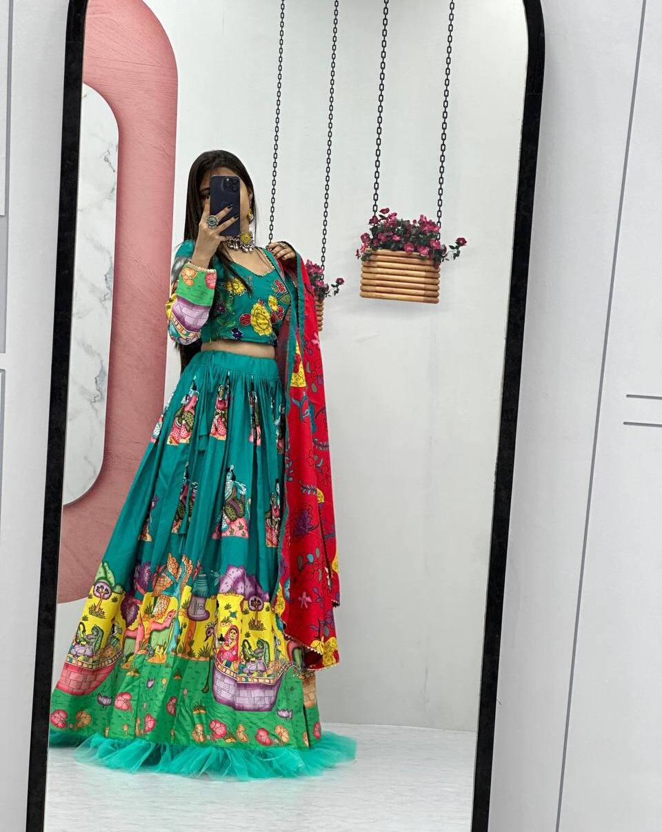 Vibrant Kalakari Lehenga