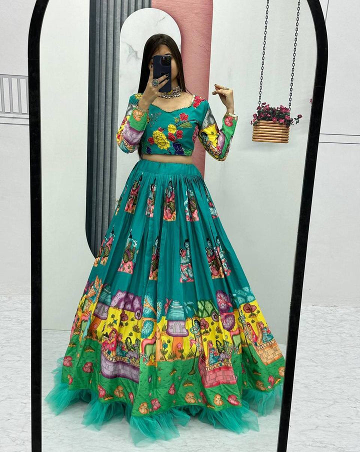 Vibrant Kalakari Lehenga