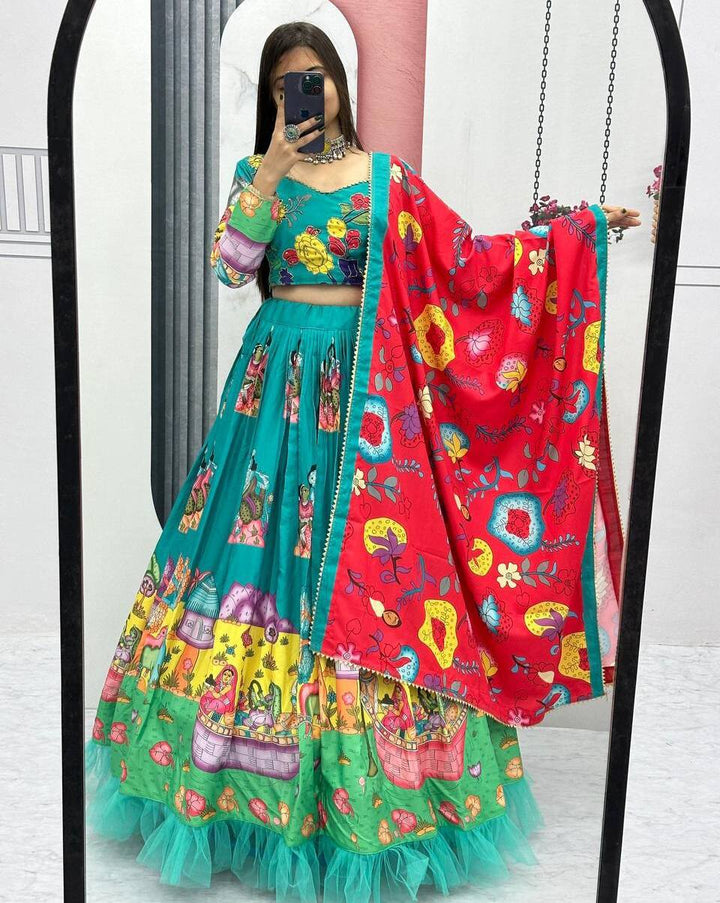 Vibrant Kalakari Lehenga