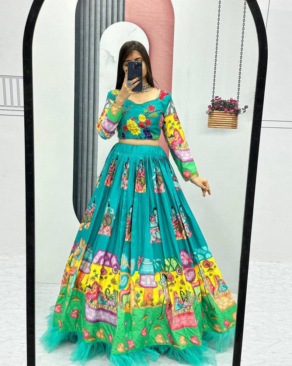 Vibrant Kalakari Lehenga